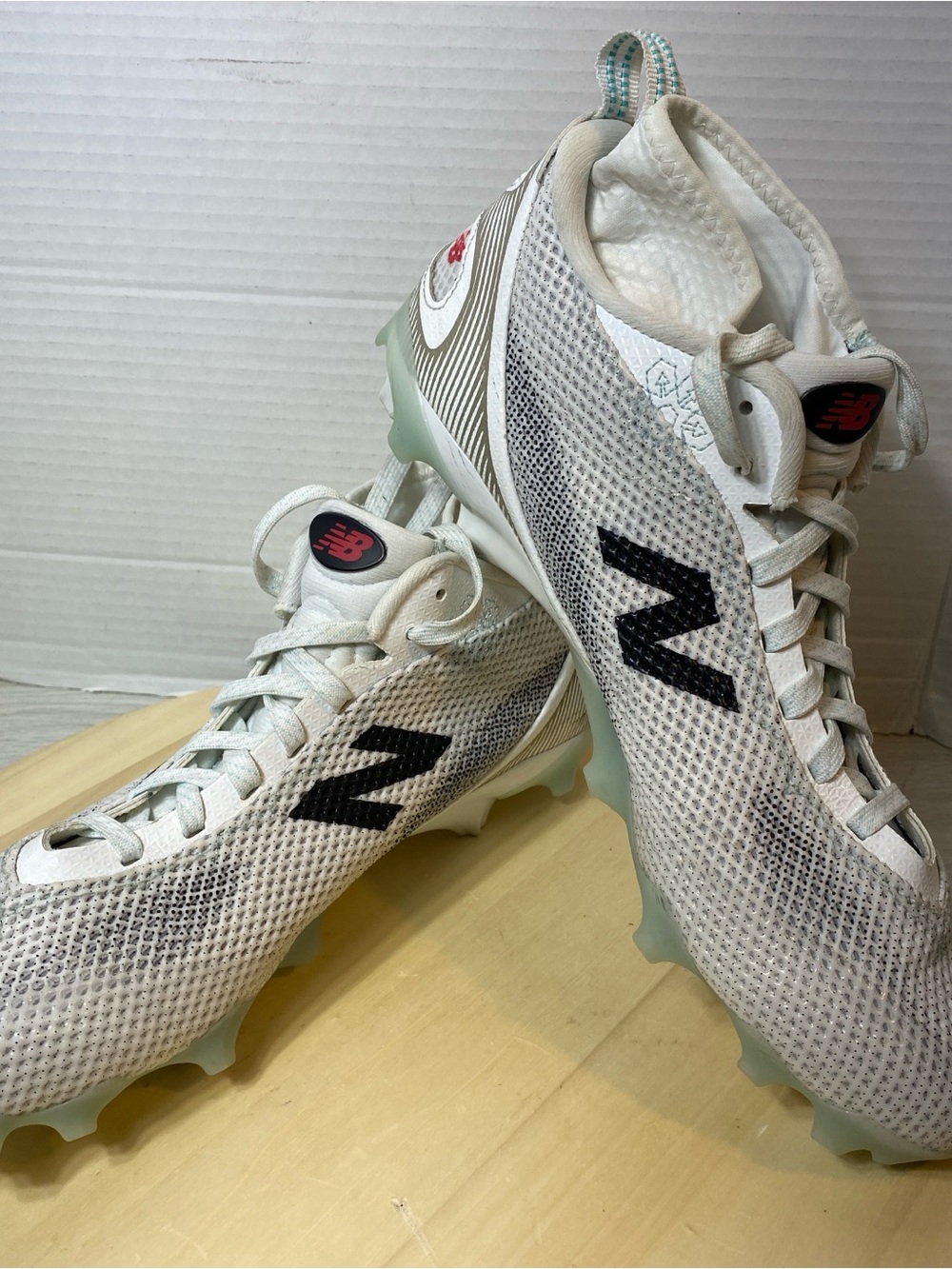 New Balance Freeze LX v5 Lacrosse Cleats White Silver FREEZWT5 Men’s Size 9.5 - Picture 7 of 10